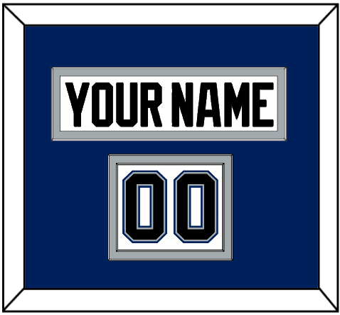Tampa Bay Nameplate & Number (Shoulder) - Home White (2001-2007) - Signature Tier 3