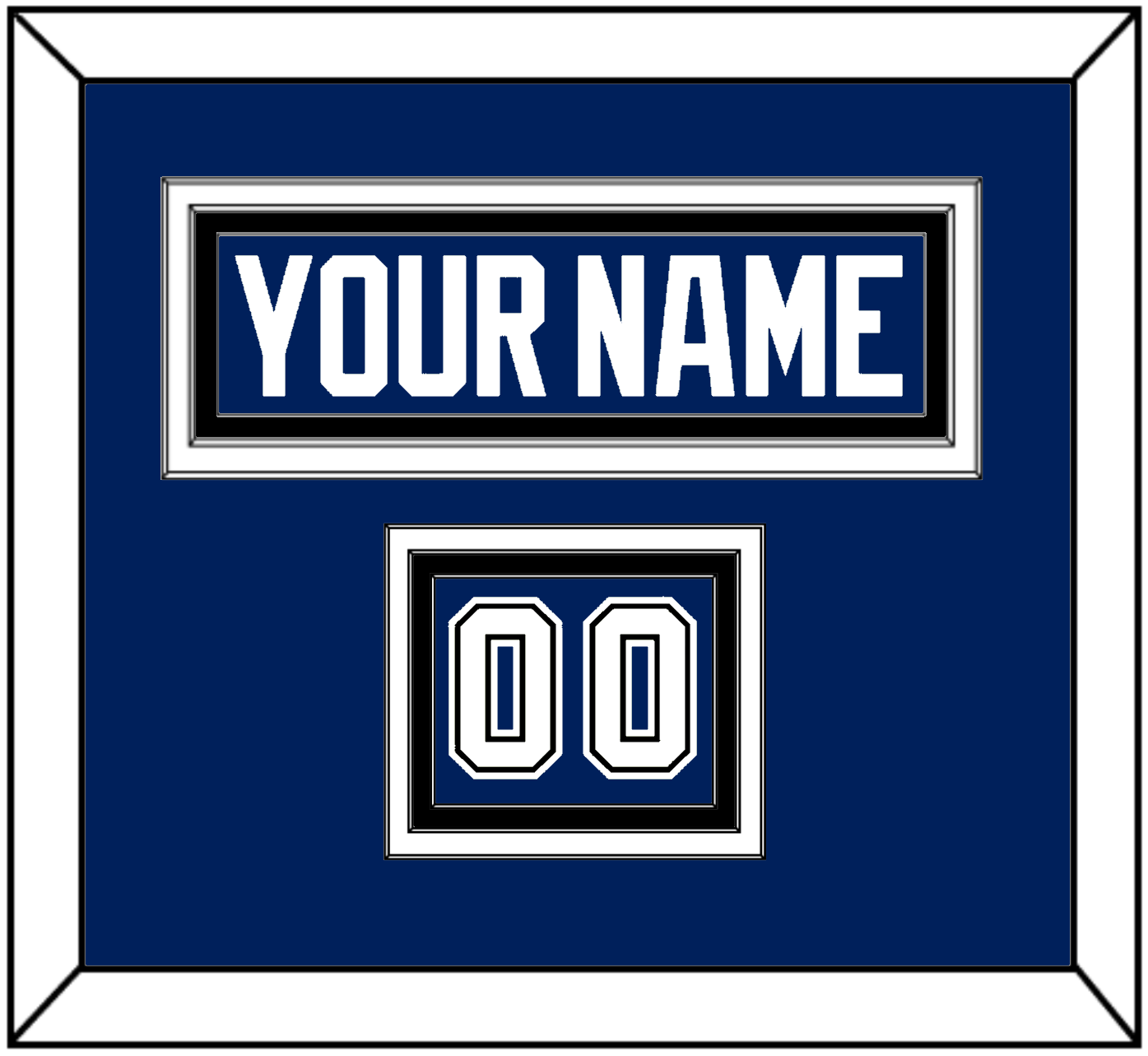Tampa Bay Nameplate & Number (Shoulder) - Home Blue - Premier Tier 3