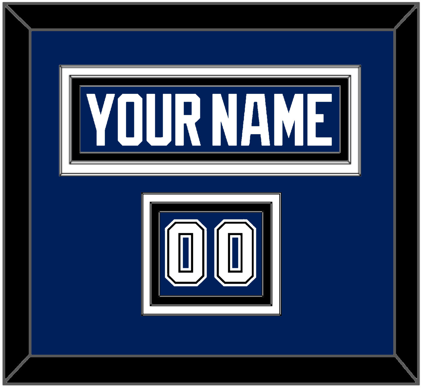 Tampa Bay Nameplate & Number (Shoulder) - Home Blue - Premier Tier 3