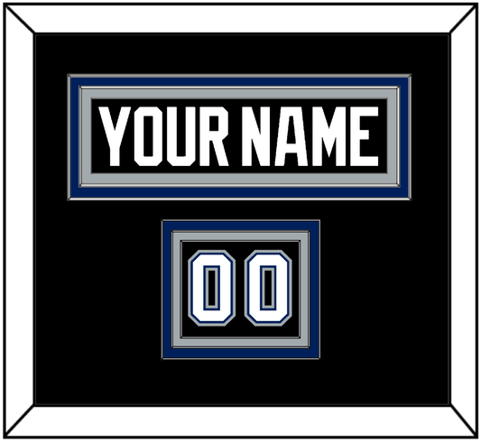 Tampa Bay Nameplate & Number (Shoulder) - Road Black (2001-2007) - Premier Tier 2