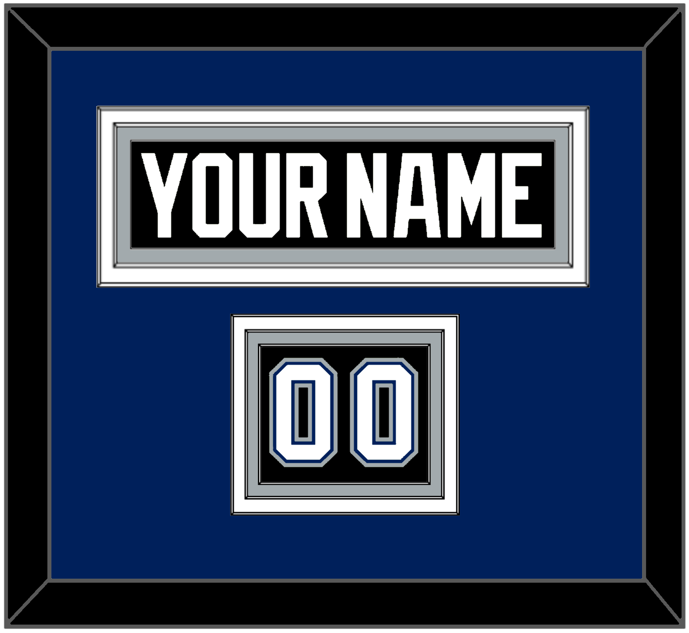 Tampa Bay Nameplate & Number (Shoulder) - Road Black (2001-2007) - Premier Tier 3