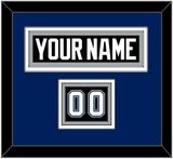 Tampa Bay Nameplate & Number (Shoulder) - Road Black (2001-2007) - Triple Mat 3