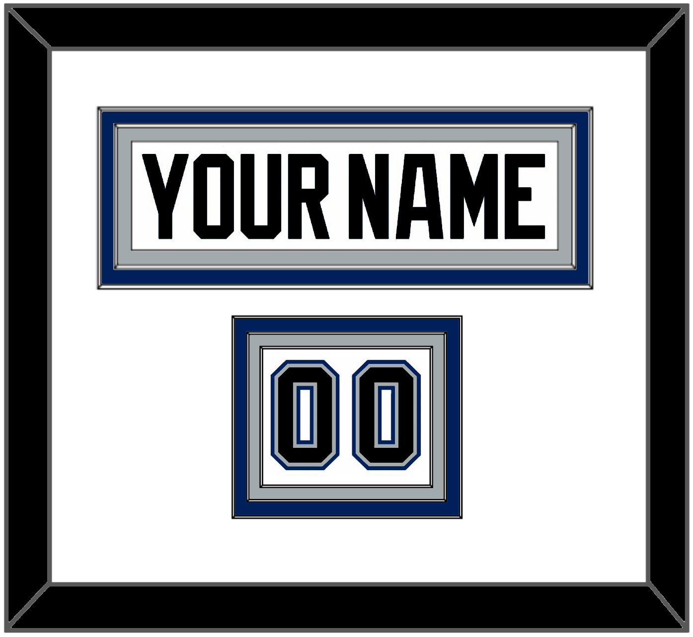 Tampa Bay Nameplate & Number (Shoulder) - Home White (2001-2007) - Premier Tier 1
