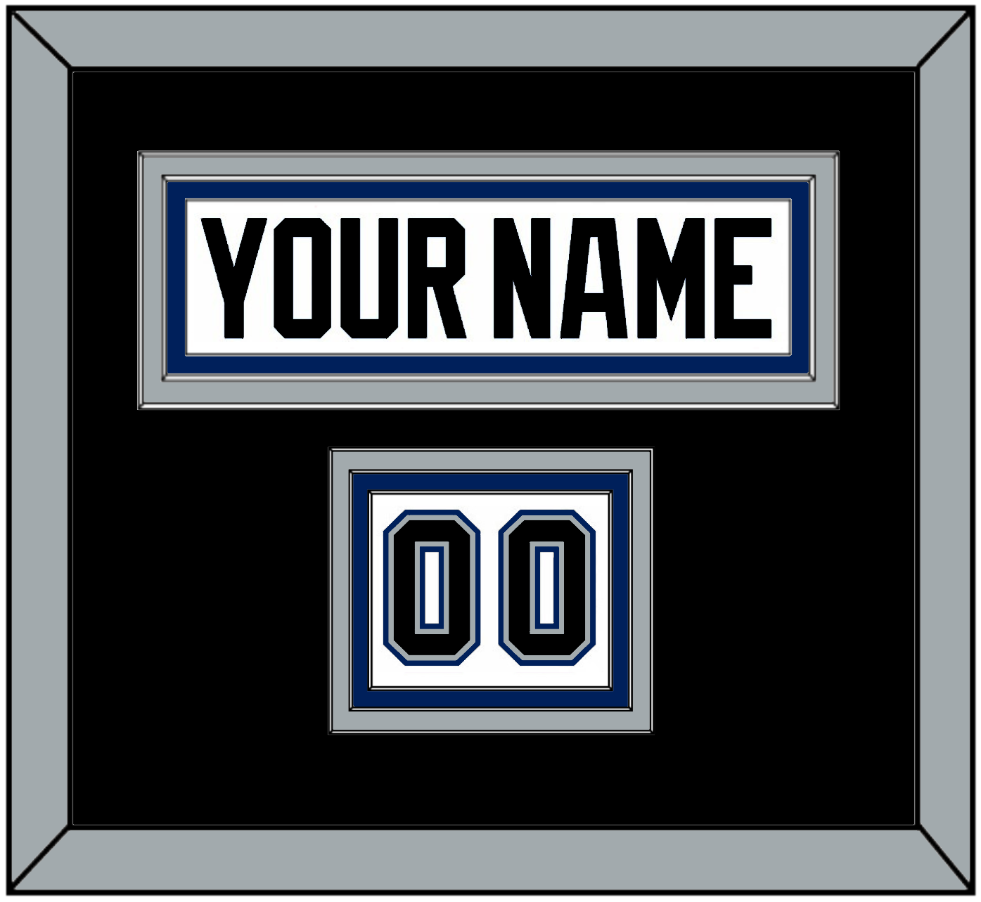 Tampa Bay Nameplate & Number (Shoulder) - Home White (2001-2007) - Premier Tier 2