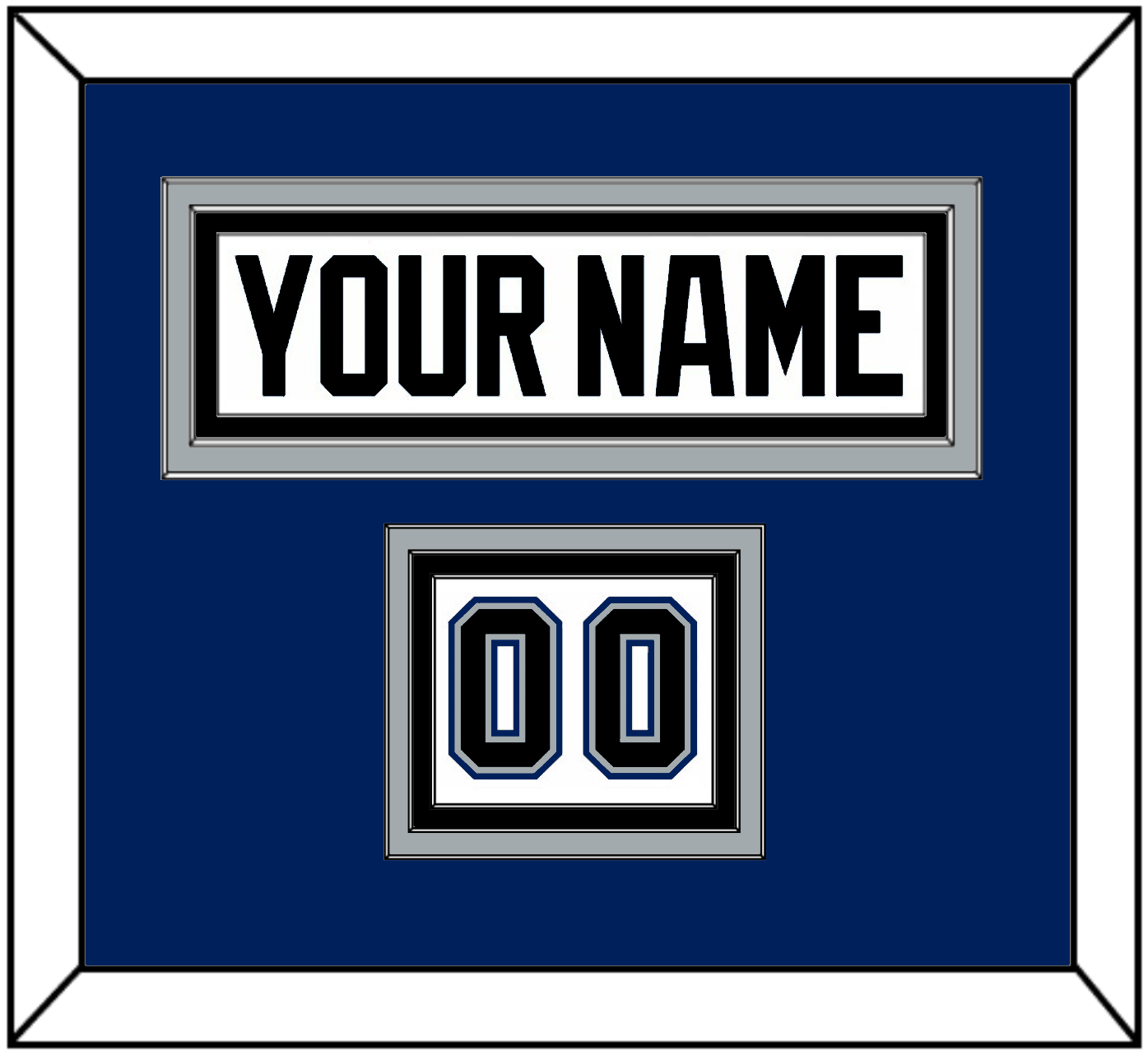 Tampa Bay Nameplate & 2004 Stanley Cup Finals Jersey Patch - Home White (2001-2007) - Signature Tier 3