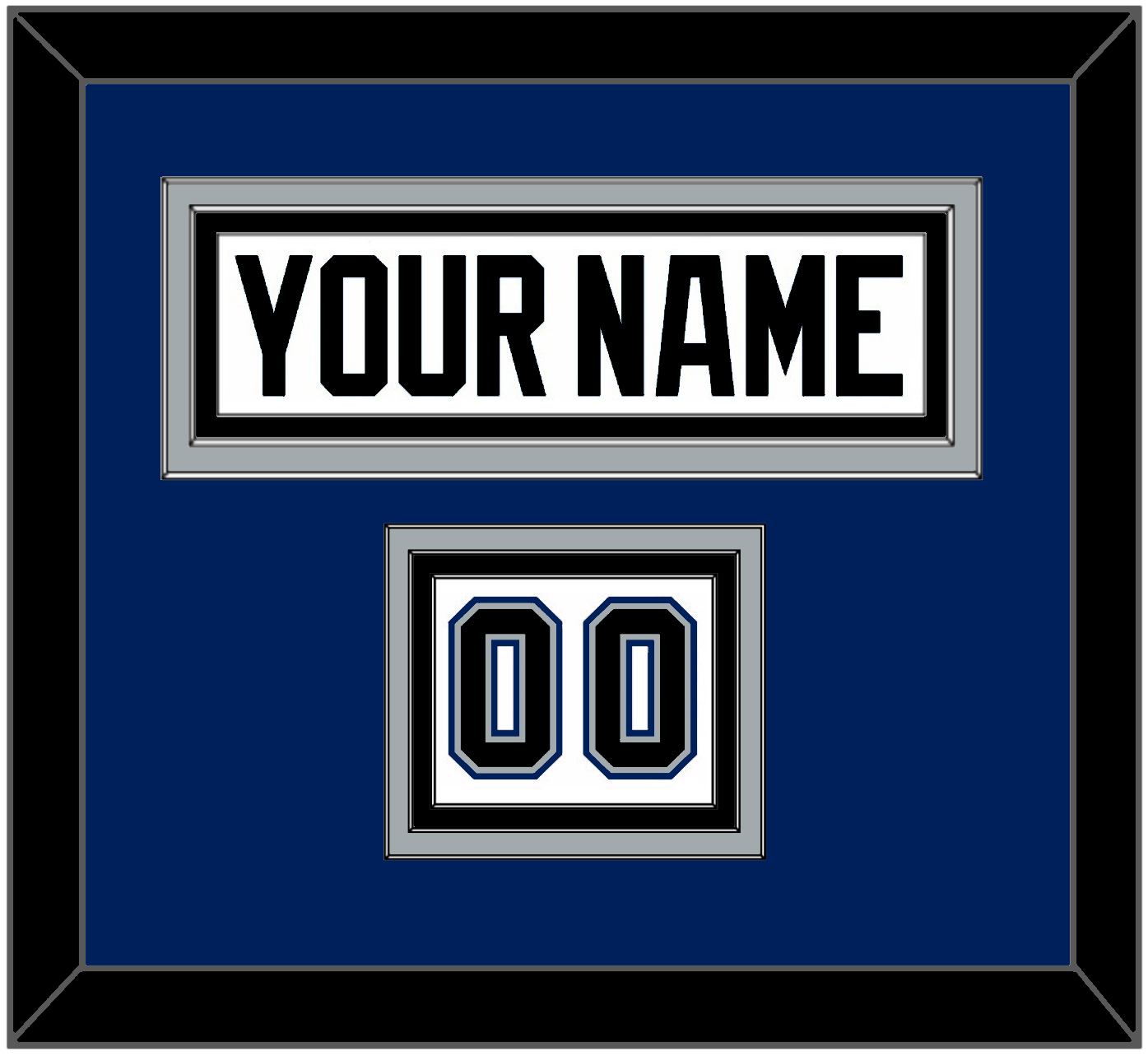 Tampa Bay Nameplate & Number (Shoulder) - Home White (2001-2007) - Premier Tier 3