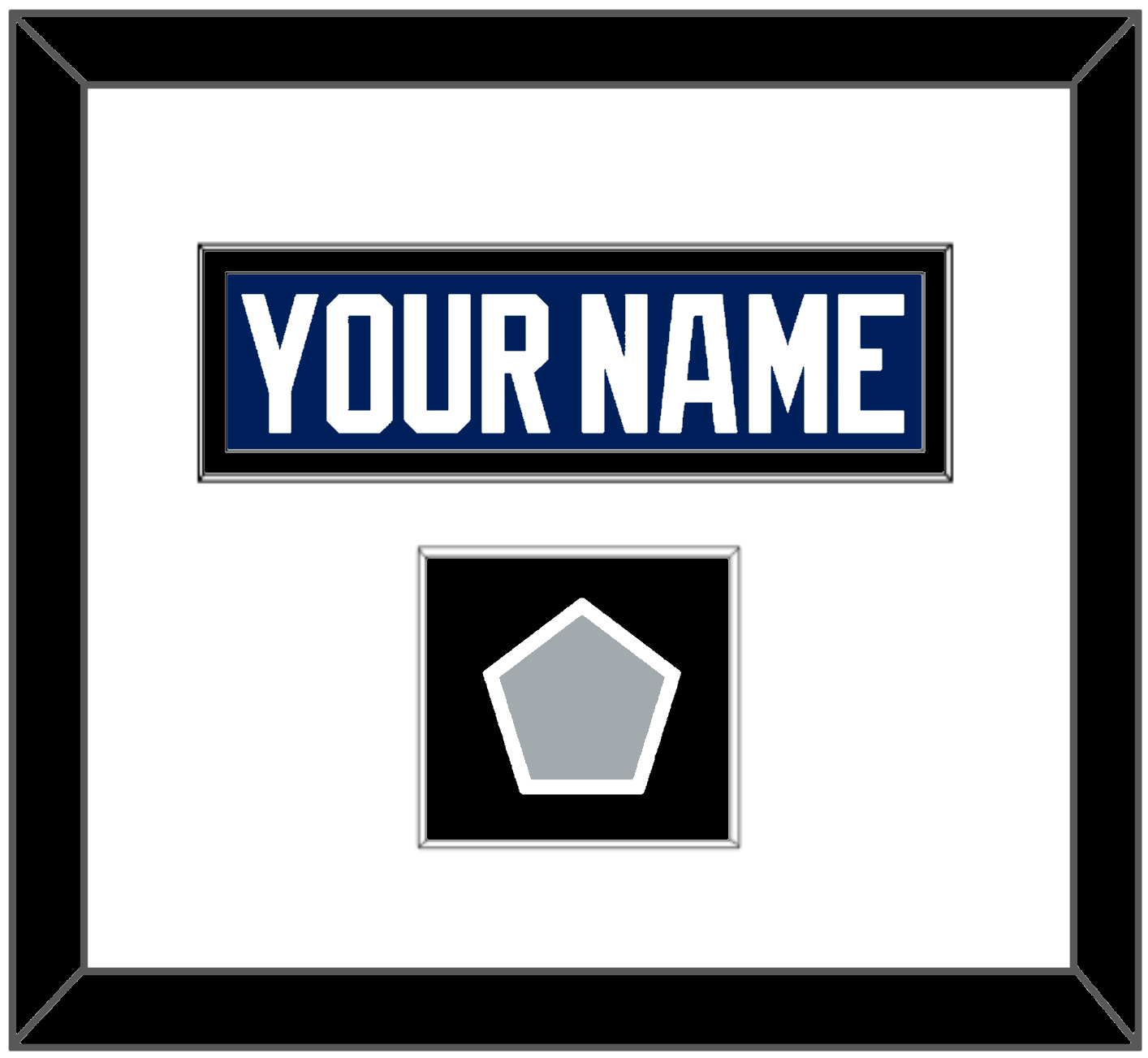 Tampa Bay Nameplate & 2020 Or 2021 Stanley Cup Finals Patch - Home Blue - Essential Tier 1