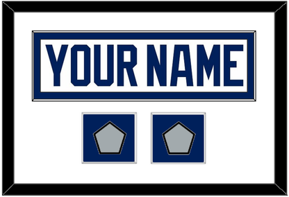 Tampa Bay Nameplate With 2020 & 2021 Stanley Cup Finals Patches - Road White - Essential Tier 1