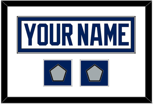 Tampa Bay Nameplate With 2020 & 2021 Stanley Cup Finals Patches - Road White - Essential Tier 1