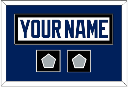 Tampa Bay Nameplate With 2020 & 2021 Stanley Cup Finals Patches - Road White - Essential Tier 3