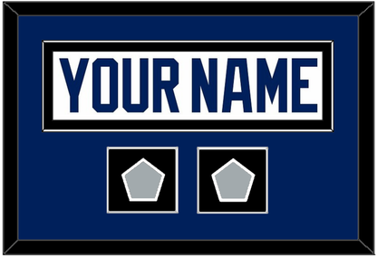 Tampa Bay Nameplate With 2020 & 2021 Stanley Cup Finals Patches - Road White - Essential Tier 3