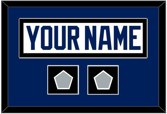 Tampa Bay Nameplate With 2020 & 2021 Stanley Cup Finals Patches - Road White - Essential Tier 3