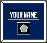 Tampa Bay Nameplate & 2020 Or 2021 Stanley Cup Finals Patch - Home Blue - Single Mat 3