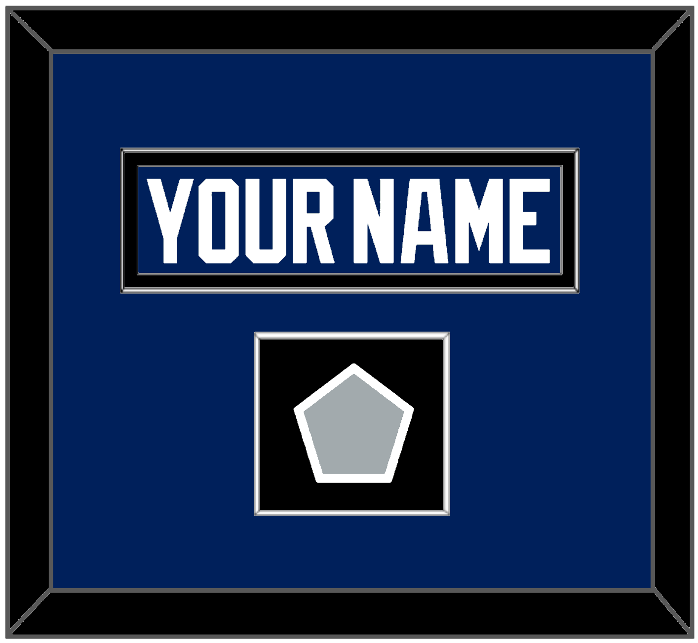 Tampa Bay Nameplate & 2020 Or 2021 Stanley Cup Finals Patch - Home Blue - Essential Tier 3