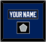 Tampa Bay Nameplate & 2020 Or 2021 Stanley Cup Finals Patch - Home Blue - Single Mat 3