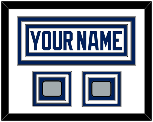 Tampa Bay Nameplate With 2020 & 2021 Stanley Cup Finals Patches - Road White - Premier Tier 1