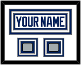 Tampa Bay Nameplate With 2020 & 2021 Stanley Cup Finals Patches - Road White - Triple Mat 1