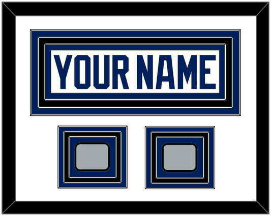 Tampa Bay Nameplate With 2020 & 2021 Stanley Cup Champions Patches - Road White - Premier Tier 3