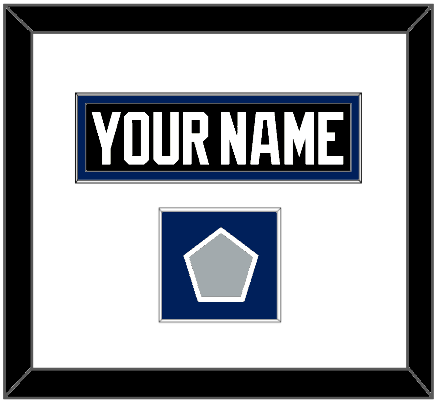 Tampa Bay Nameplate & 2004 Stanley Cup Finals Jersey Patch - Road Black (2001-2007) - Essential Tier 1
