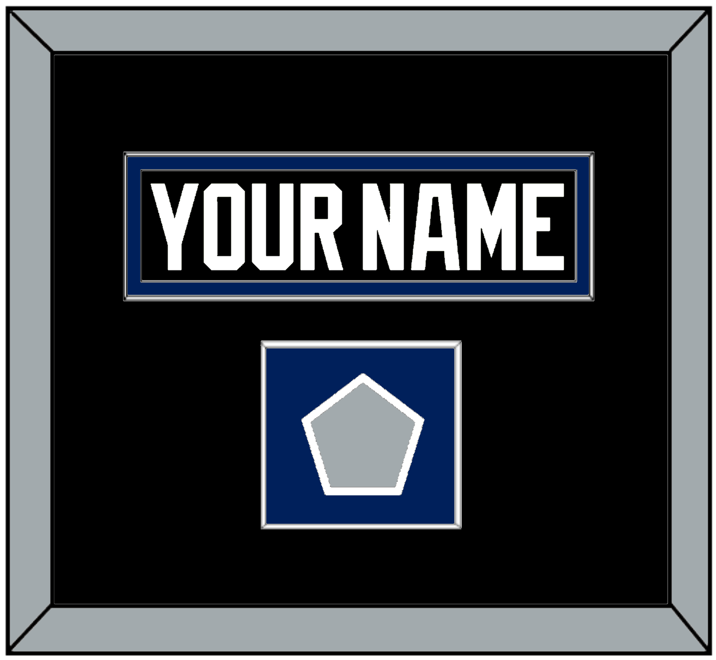 Tampa Bay Nameplate & 2004 Stanley Cup Finals Jersey Patch - Road Black (2001-2007) - Essential Tier 2