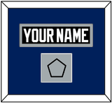 Tampa Bay Nameplate & 2004 Stanley Cup Finals Jersey Patch - Road Black (2001-2007) - Single Mat 3