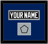 Tampa Bay Nameplate & 2004 Stanley Cup Finals Jersey Patch - Road Black (2001-2007) - Single Mat 3