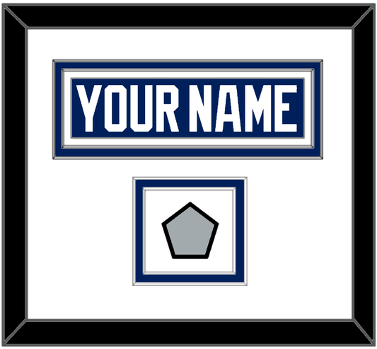 Tampa Bay Nameplate & 2020 Or 2021 Stanley Cup Champions Patch - Home Blue - Signature Tier 1