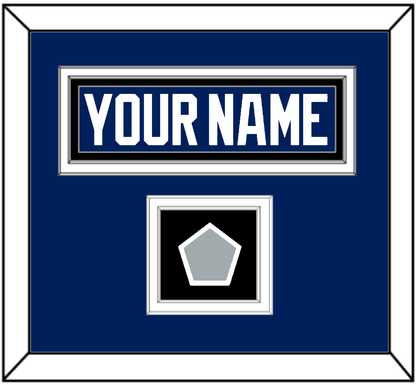 Tampa Bay Nameplate & 2020 Or 2021 Stanley Cup Finals Patch - Home Blue - Signature Tier 3