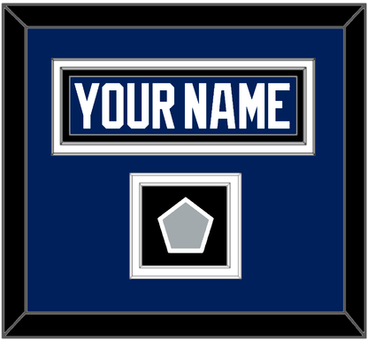 Tampa Bay Nameplate & 2020 Or 2021 Stanley Cup Champions Patch - Home Blue - Signature Tier 3