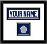 Tampa Bay Nameplate & 2020 Or 2021 Stanley Cup Champions Patch - Road White - Double Mat 1