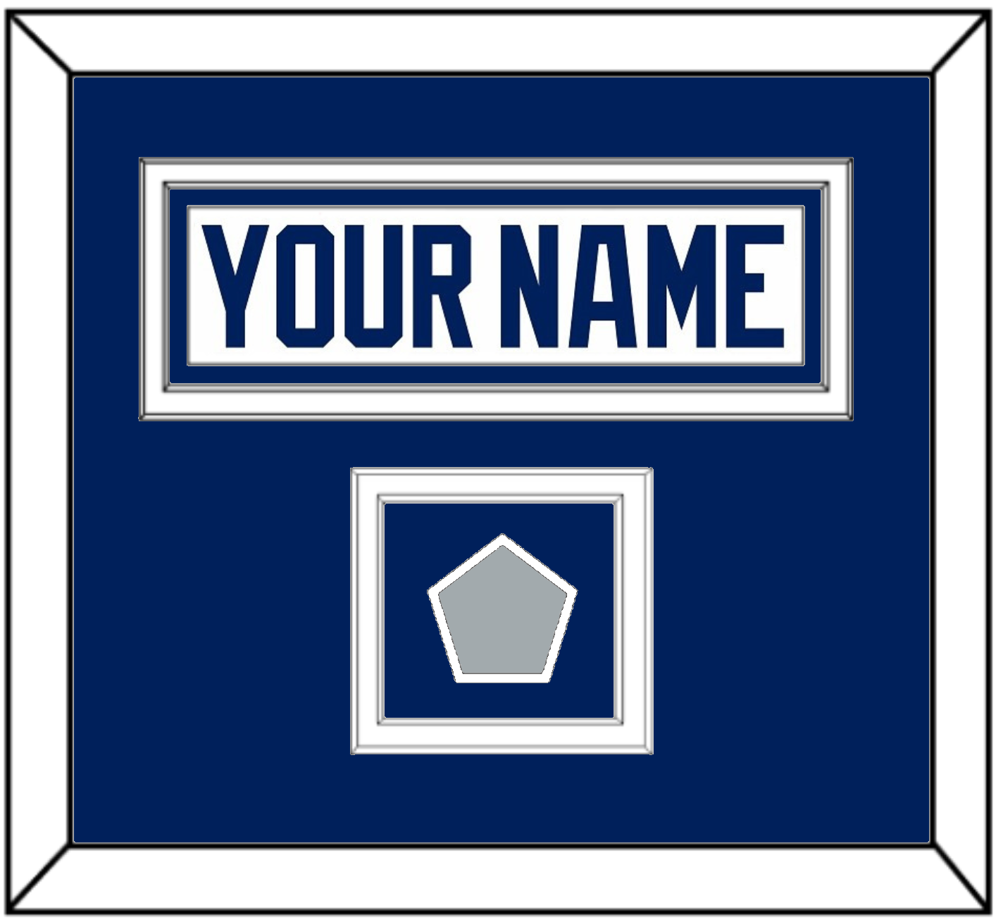 Tampa Bay Nameplate & 2020 Or 2021 Stanley Cup Champions Patch - Road White - Signature Tier 2