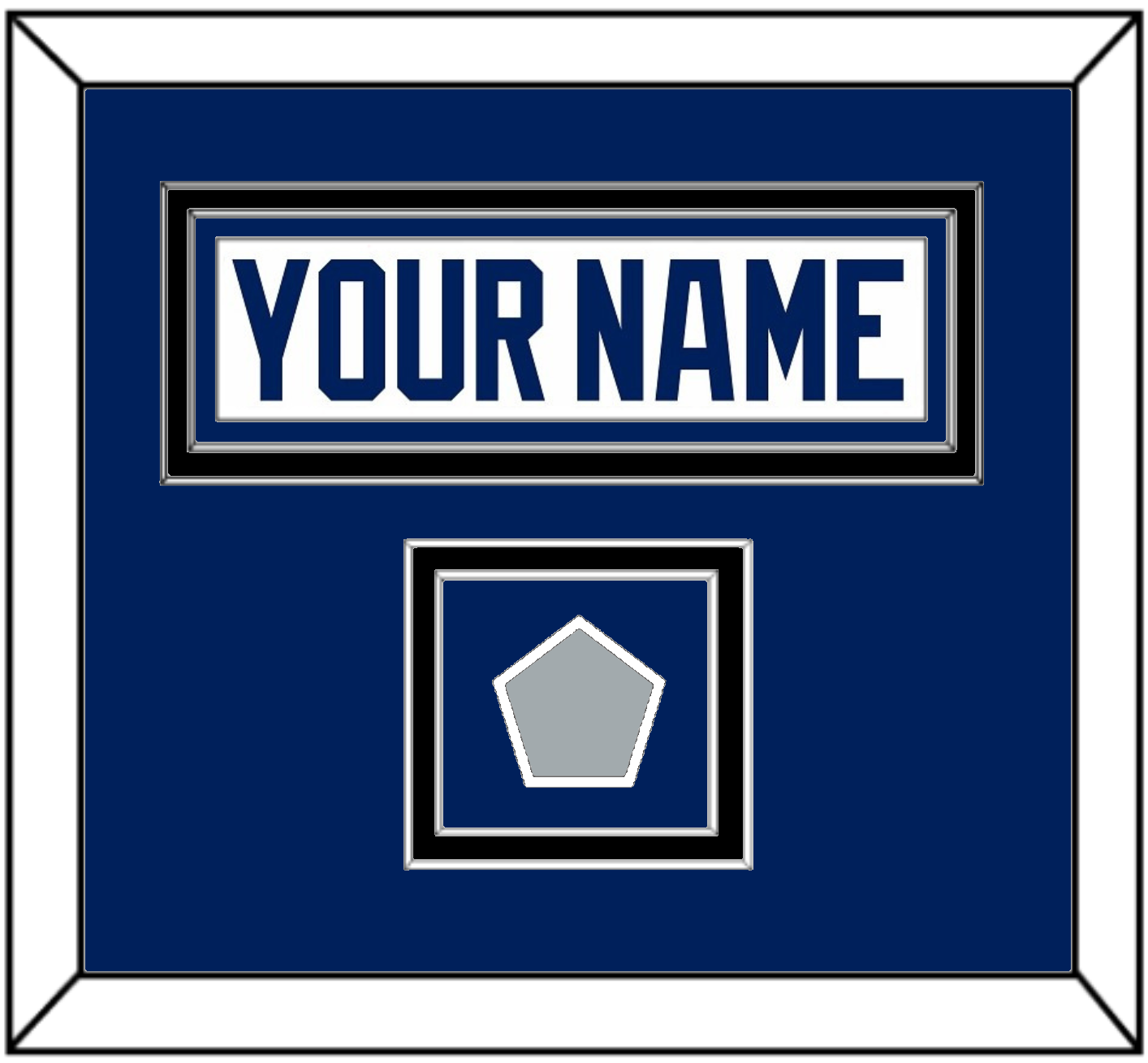 Tampa Bay Nameplate & 2020 Or 2021 Stanley Cup Champions Patch - Road White - Signature Tier 3