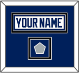 Tampa Bay Nameplate & 2020 Or 2021 Stanley Cup Finals Patch - Road White - Double Mat 3