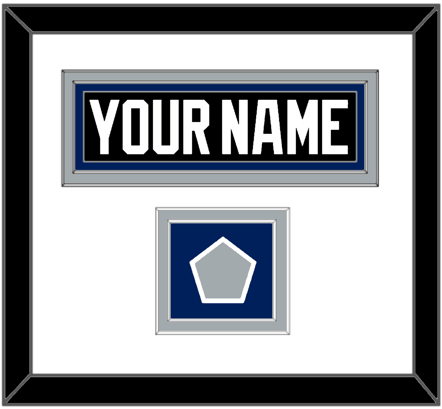 Tampa Bay Nameplate & 2004 Stanley Cup Finals Jersey Patch - Road Black (2001-2007) - Signature Tier 1