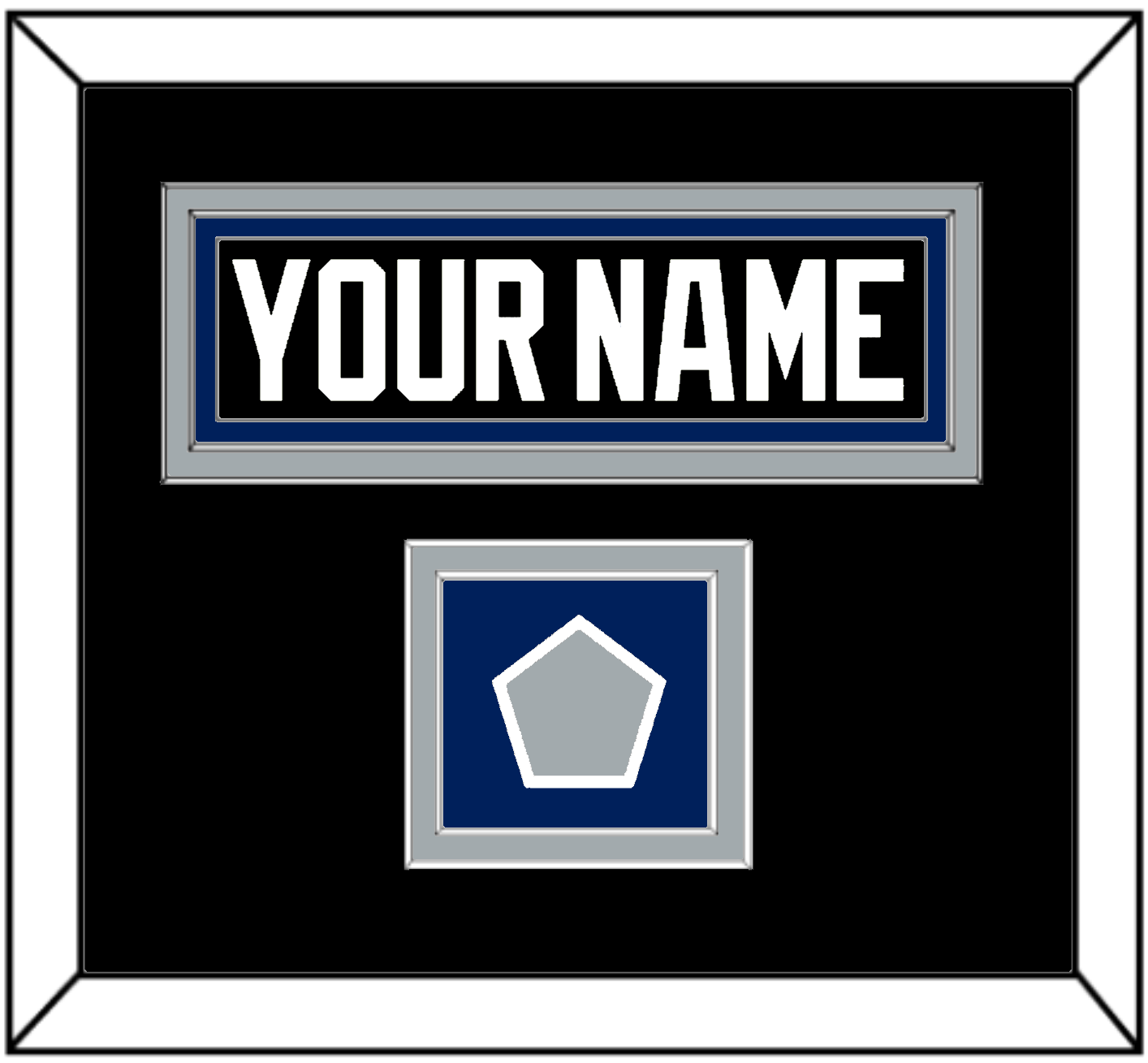 Tampa Bay Nameplate & 2004 Stanley Cup Finals Jersey Patch - Road Black (2001-2007) - Signature Tier 2
