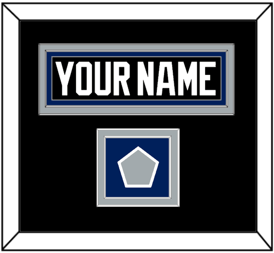 Tampa Bay Nameplate & 2004 Stanley Cup Finals Jersey Patch - Road Black (2001-2007) - Signature Tier 2