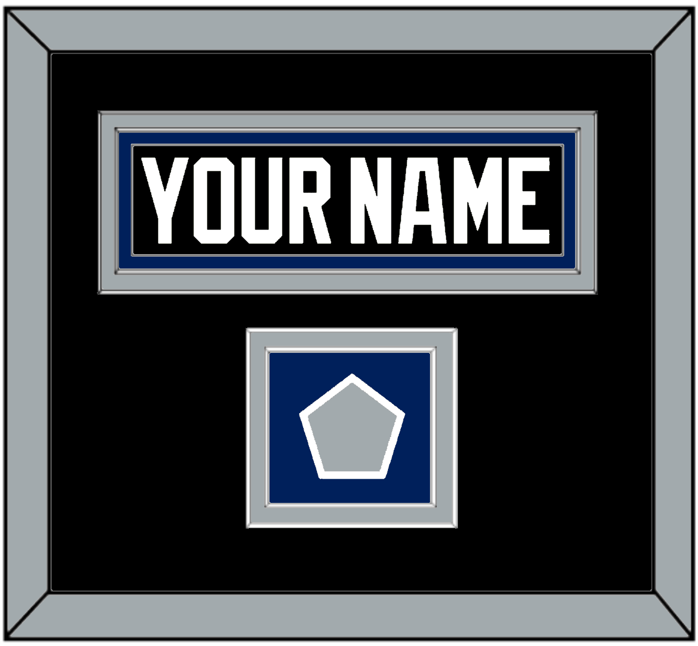Tampa Bay Nameplate & 2004 Stanley Cup Finals Jersey Patch - Road Black (2001-2007) - Signature Tier 2