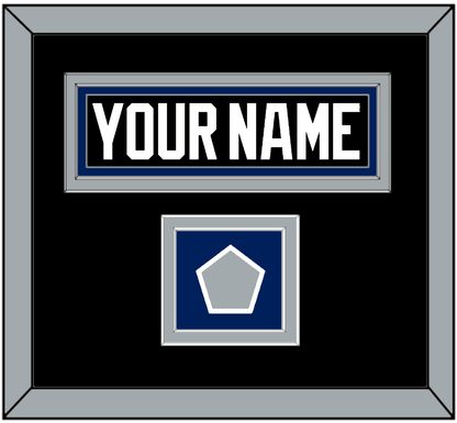 Tampa Bay Nameplate & 2004 Stanley Cup Finals Jersey Patch - Road Black (2001-2007) - Signature Tier 2