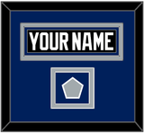 Tampa Bay Nameplate & 2004 Stanley Cup Finals Jersey Patch - Road Black (2001-2007) - Double Mat 3