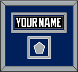 Tampa Bay Nameplate & 2004 Stanley Cup Finals Jersey Patch - Road Black (2001-2007) - Double Mat 3