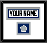 Tampa Bay Nameplate & 2004 Stanley Cup Finals Jersey Patch - Home White (2001-2007) - Double Mat 1