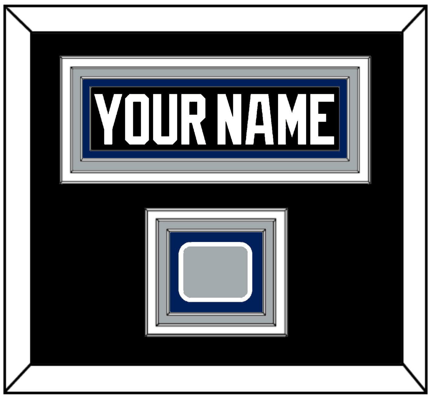 Tampa Bay Nameplate & 2004 Stanley Cup Finals Jersey Patch - Road Black (2001-2007) - Premier Tier 2
