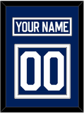 Toronto Nameplate & Number (Back) - Home Blue (2010-2016) - Double Mat 1
