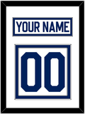 Toronto Nameplate & Number (Back) - Road White (2010-2016) - Double Mat 1