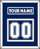 Toronto Nameplate & Number (Back) - Home Blue (2007-2010) - Double Mat 1