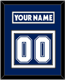 Toronto Nameplate & Number (Back) - Home Blue (2007-2010) - Double Mat 1