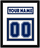Toronto Nameplate & Number (Back) - Road White (2007-2010) - Double Mat 1