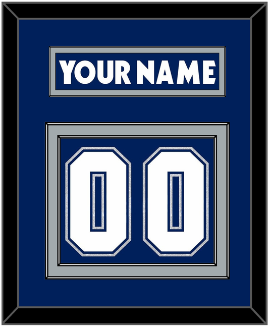 Toronto Nameplate & Number (Back) - Road/Home Blue (2000-2007) - Signature Tier 2