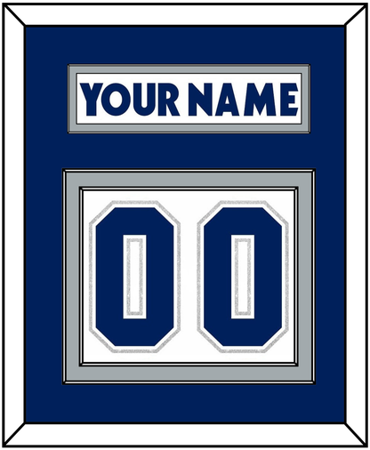 Toronto Nameplate & Number (Back) - Home/Road White (2000-2007) - Signature Tier 2
