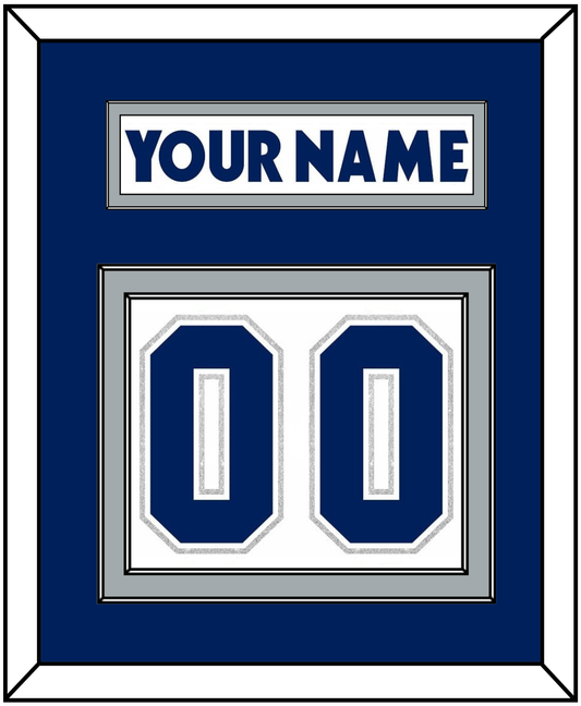 Toronto Nameplate & Number (Back) - Home/Road White (2000-2007) - Signature Tier 2